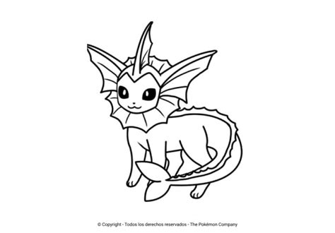 Los Mejores Dibujos De Vaporeon Para Colorear ☀️ Todo Para Colorear