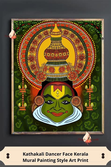 Simple Kerala Mural Painting Sketch Modern Art Canvas Painting Art