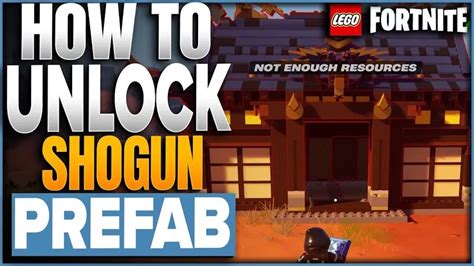 How To Unlock The Shogun Prefab Premade Buildings In LEGO Fortnite