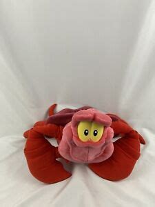 Vintage Walt Disney Sebastian Little Mermaid 20in Stuffed Animal Crab ...