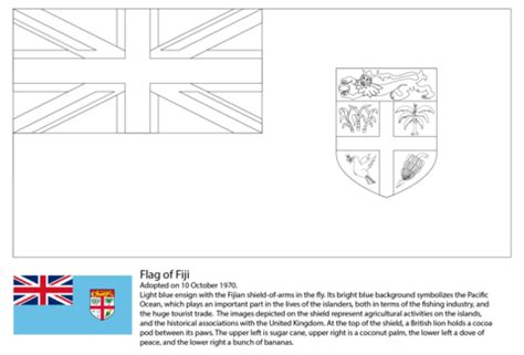 Flag of Fiji coloring page | Free Printable Coloring Pages