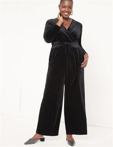 Velvet Jumpsuit Women S Plus Size Dresses Eloquii Velvet Jumpsuit