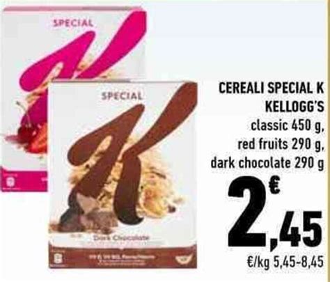 Kellogg S Cereali Special K Classic 450 G Red Fruits 290 G Dark