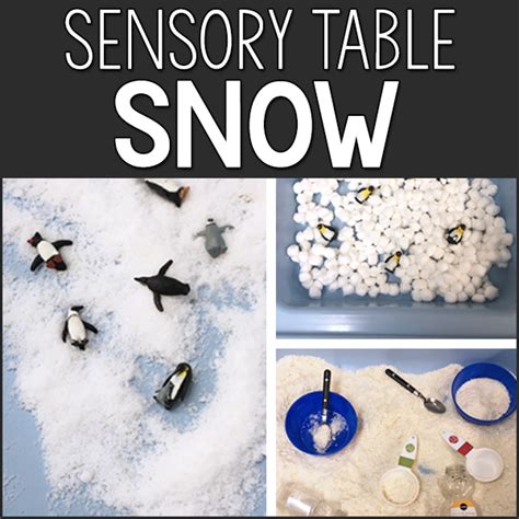 Ways To Make Snow In The Sensory Table Prekinders