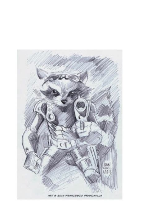 Раскраска енот ракета - 82 фото