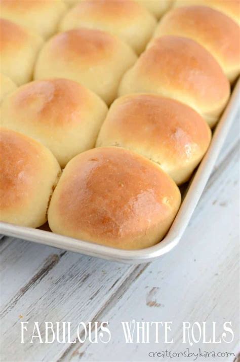 Yummy White Dinner Rolls Recipe Creations By Kara