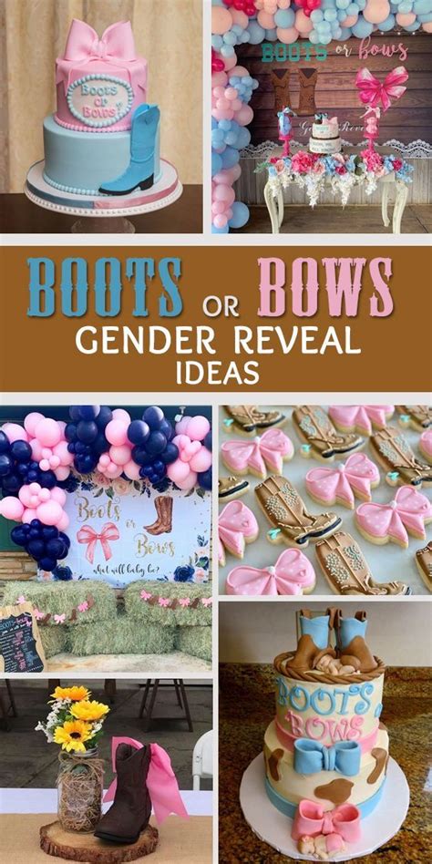 Boots Or Bows Gender Reveal Ideas Bow Gender Reveal Baby Gender