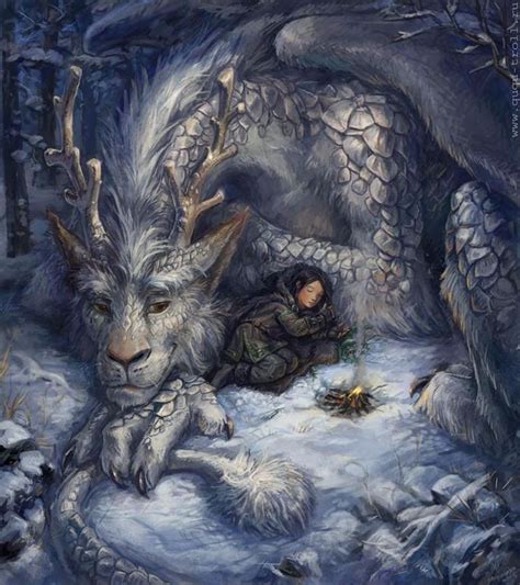 The Neverending Story Fantasy Dragon Snow Dragon Fantasy Art