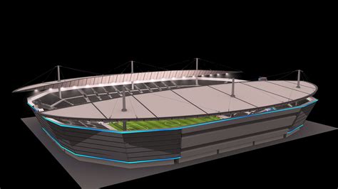 Soccer Stadium Interior and Exterior Night 3D Model $199 - .max .fbx ...