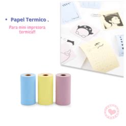 Papel Termico Color Ibi Craft P Impresora Termica Portatil Mumi