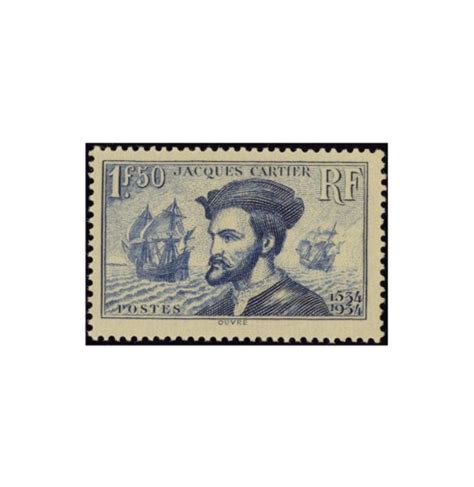 Timbre De France Paire Jacques Cartier Yvert N Philatelie