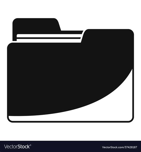 Work folder icon simple style Royalty Free Vector Image