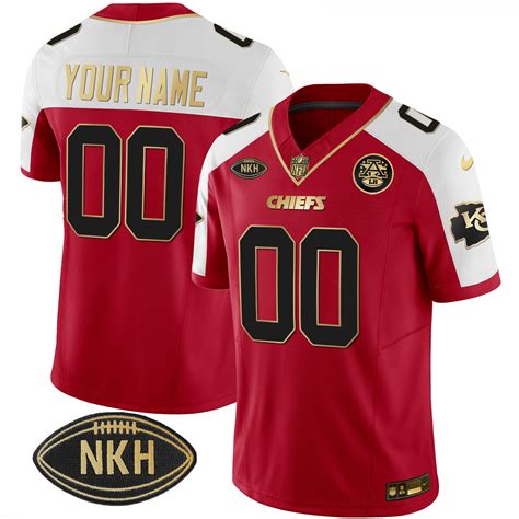 Chiefs Nkh Patch 2023 Vapor Limited Custom Jersey - All Stitched ...