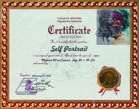 Self Portrait Potret Diri by Affandi on artnet