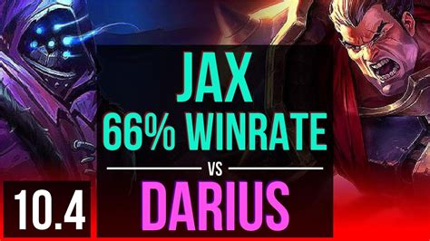 Jax Vs Darius Top 4 Early Solo Kills 66 Winrate Korea Diamond