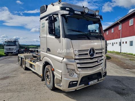 Buy Mercedes Benz Actros Hook Lift Truck By Auction Norway Gjerdrum