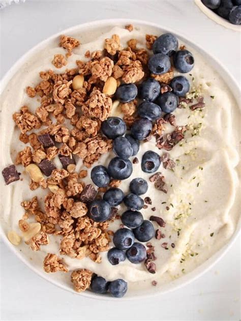 Frozen Banana Smoothie Bowl Plant Based Jess