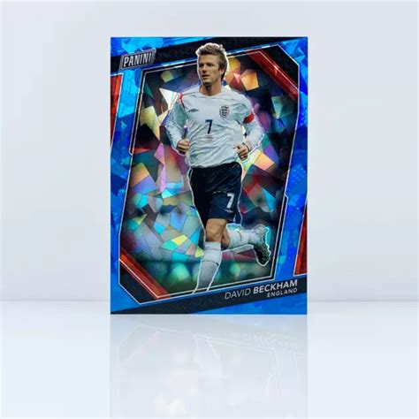 David Beckham Panini National Convention Vip Blue Cracked Ice