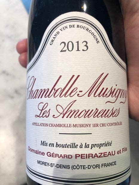 Domaine Gerard Peirazeau Et Fils Chambolle Musigny Er Cru Les