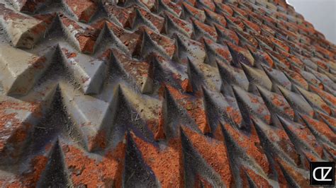 PBR RUST METAL ROOF 4K MATERIAL FlippedNormals