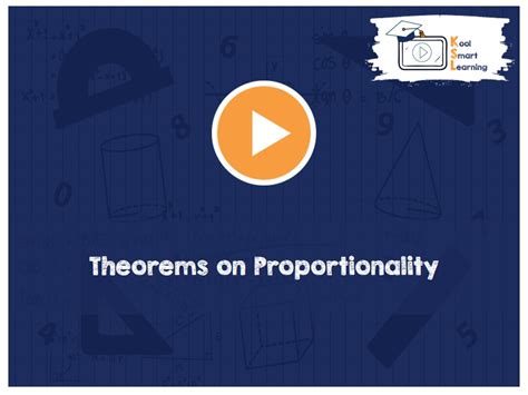 Theorems on Proportionality - KoolSmartLearning