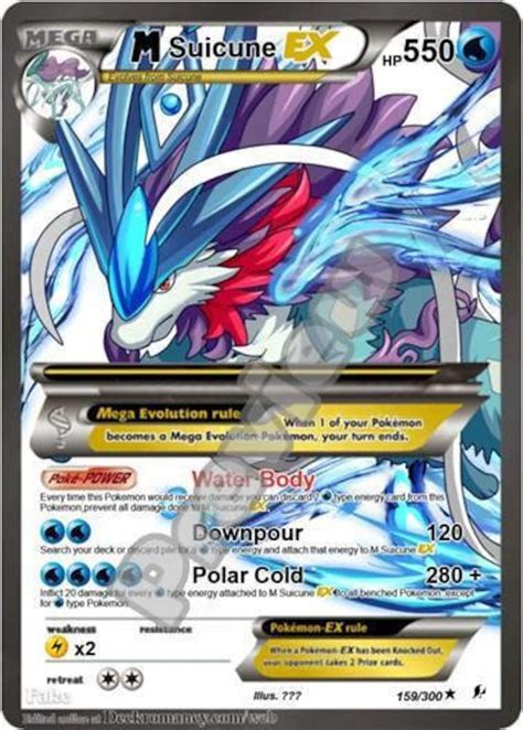 M Suicune Ex Pokemon Card - Etsy