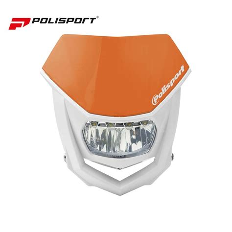 Porta Farol Halo Led Polisport Laranja Branco Motoplace Pt