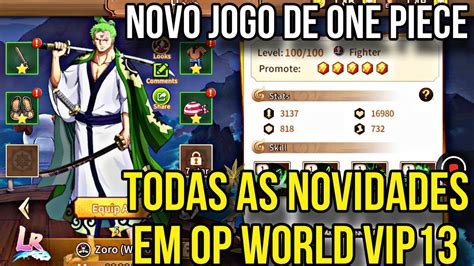 NOVO JOGO DE ONE PIECE VIP13 TUDO QUE CHEGOU DE NOVO EM OP WORLD