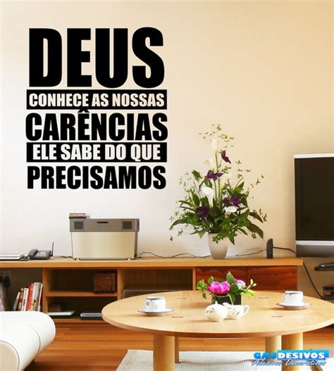 Adesivo Decorativo De Parede Frases Deus Elo