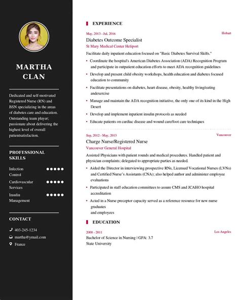 Nurse Resume Sample Latest Resume Example My Resume Format Free