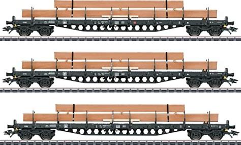 Märklin Spur H0 Güterwagenset Rungenwagen Set mit Holzbeladung ab