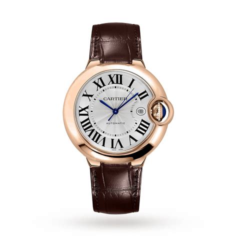 Cartier Ballon Bleu De Cartier Watch 42mm, Automatic Movement, Rose Gold, Leather WGBB0017 | Mayors