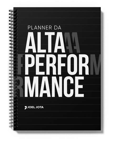 Planner Da Alta Performance Joel Jota Store