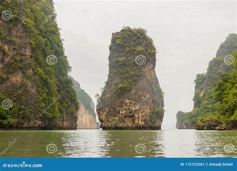 Fake Cliff On The Beach Royalty Free Stock Photo