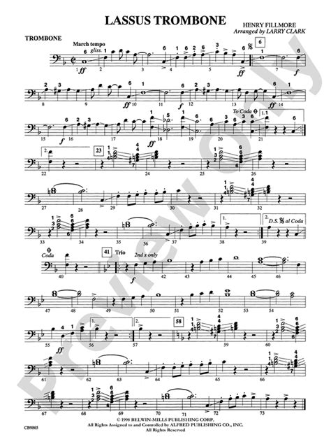 Lassus Trombone 1st Trombone 1st Trombone Part Digital Sheet Music