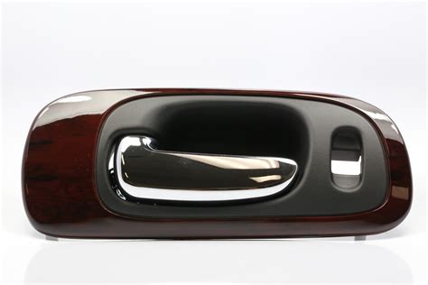 Performance PFM 150034 Black Chrome Lever W Woodgrain Trim Front Left