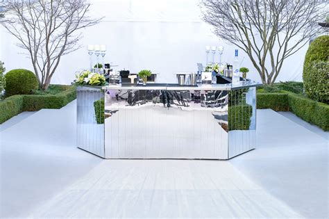 A Stunning Circular Mirrored Bar For A Private Event In Kingswood