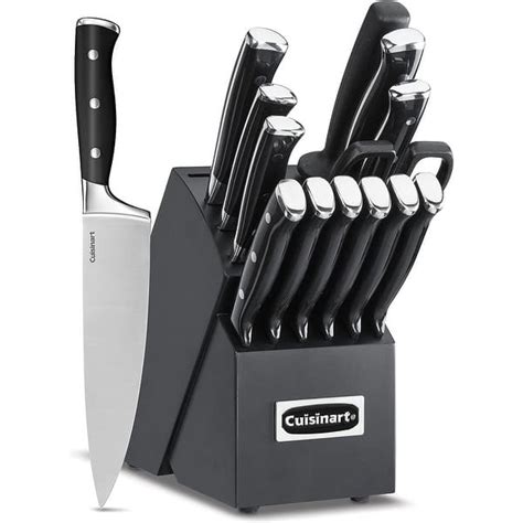 Cuisinart C77btr 15pbk Classic Forged Triple Rivet 15 Piece Knife Set