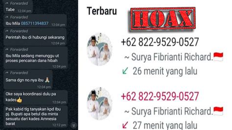 Modus Penipuan Via Whatsapp Kali Ini Catut Nama Istri Pj Bupati