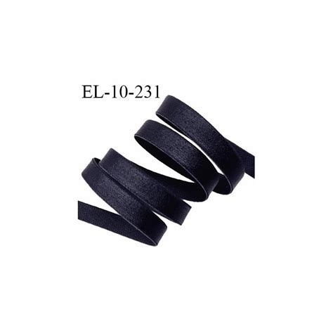 Elastique 10 Mm Lingerie Couleur Bleu Nuit Brillant Allongement 60