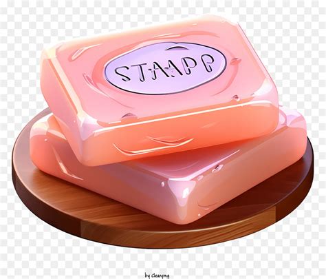 Barre De Savon Plat Savon Rose Savon PNG Barre De Savon Plat Savon