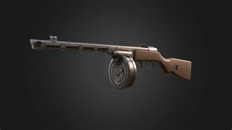 Ppsh 41 3d Model By Paul Subert 3dil15subert 93ee506 Sketchfab