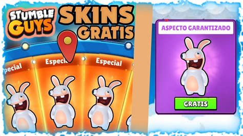 Nueva Skin Gratis De Rabbids En Stumble Guys Youtube