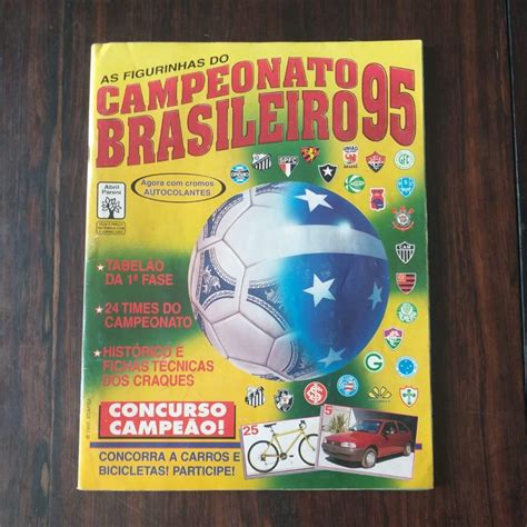 Álbum de Figurinhas Campeonato Brasileiro 1995 Incompleto 300