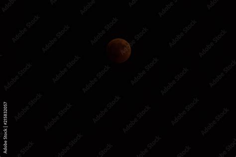 moon eclipse. red moon with eclipse, shadow of the earth that ...