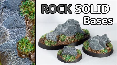 Rock Solid Basing Idea Simple Scenic Boulders Youtube