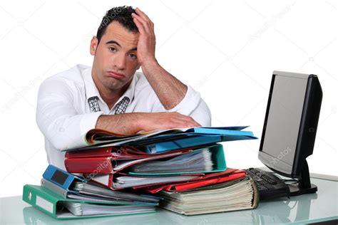 Overworked Office Worker — Stock Photo © Photography33 7707983