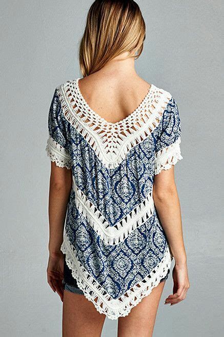 Вязаные вставки (подборка) / Вязание / ВТОРАЯ УЛИЦА | Crochet tunic ...