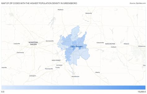 Highest Population Density In Greensboro By Zip Code In 2024 Zip Atlas