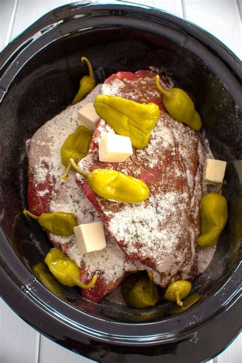 Mississippi Pot Roast Crockpot Or Oven Recipe The Gravy Is Flavored